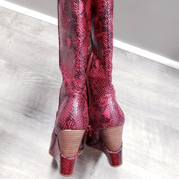 🆕️ Jessica Simpson Snakeskin Boots👢Sz 5 M 💰SOLD💰 1/22/23 - Picture 6 of 14